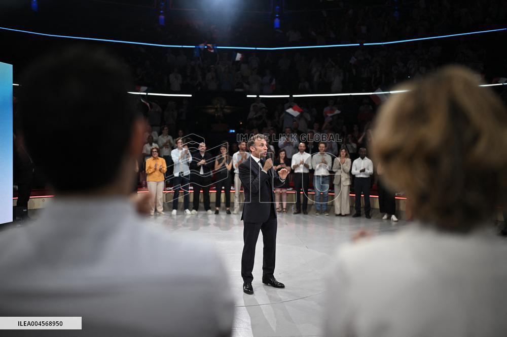 Emmanuel Macron At 10th Anniversary Of Jeunes Avec Macron - Paris
