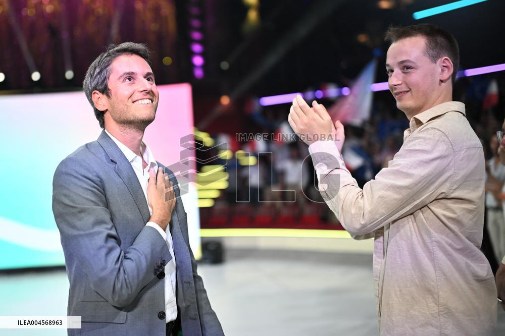 Emmanuel Macron At 10th Anniversary Of Jeunes Avec Macron - Paris