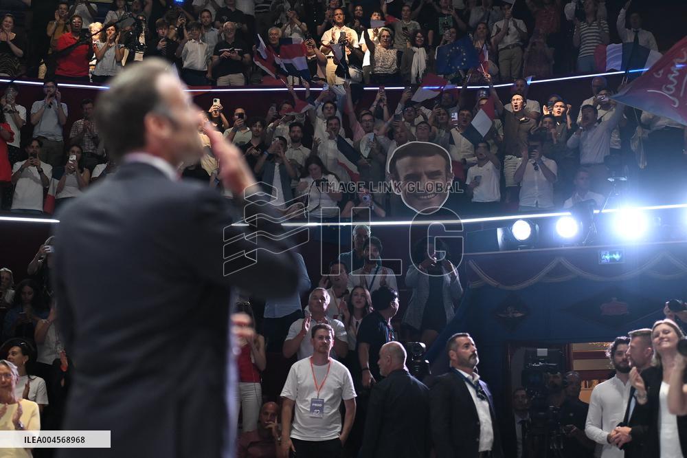 Emmanuel Macron At 10th Anniversary Of Jeunes Avec Macron - Paris