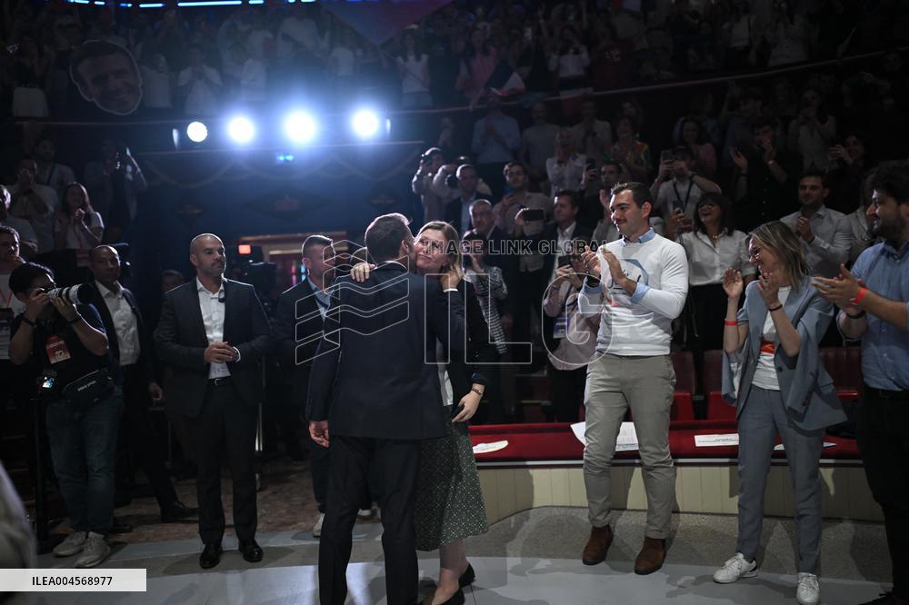 Emmanuel Macron At 10th Anniversary Of Jeunes Avec Macron - Paris