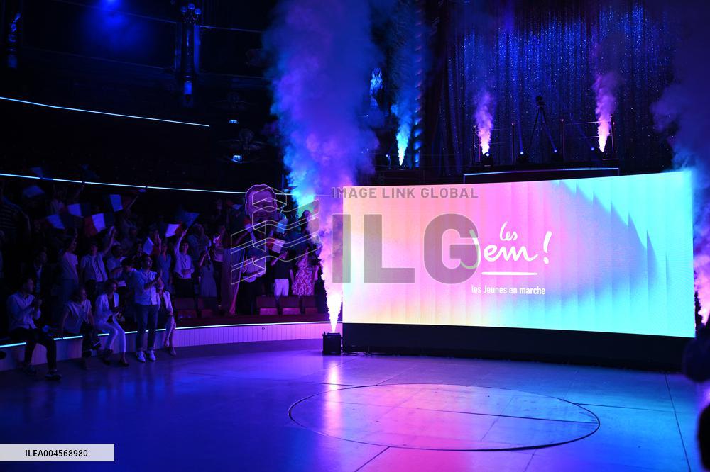 Emmanuel Macron At 10th Anniversary Of Jeunes Avec Macron - Paris