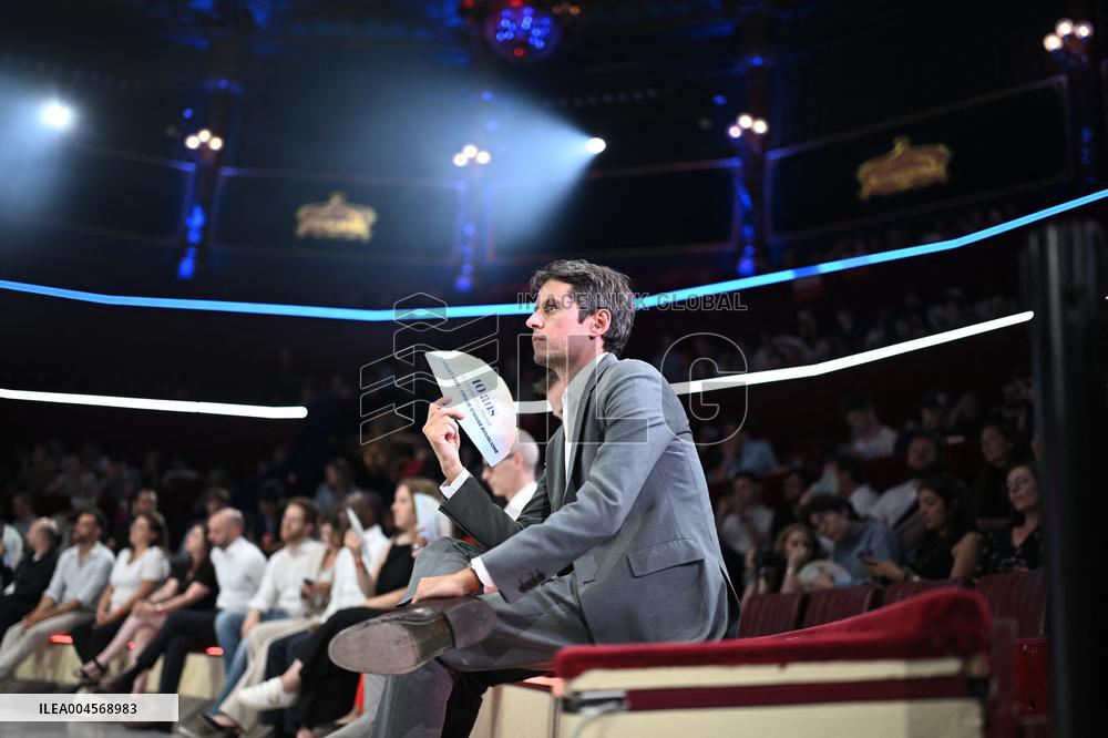 Emmanuel Macron At 10th Anniversary Of Jeunes Avec Macron - Paris