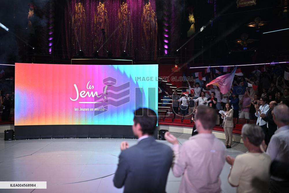 Emmanuel Macron At 10th Anniversary Of Jeunes Avec Macron - Paris