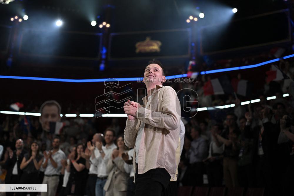 Emmanuel Macron At 10th Anniversary Of Jeunes Avec Macron - Paris