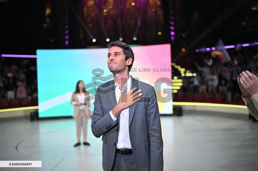 Emmanuel Macron At 10th Anniversary Of Jeunes Avec Macron - Paris