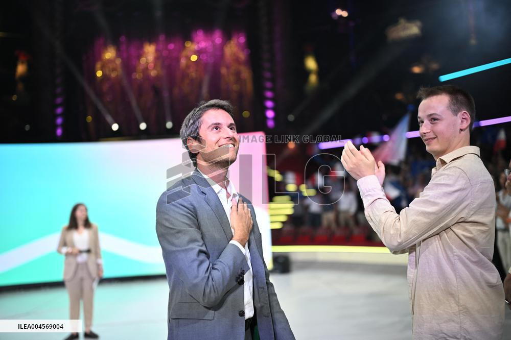 Emmanuel Macron At 10th Anniversary Of Jeunes Avec Macron - Paris