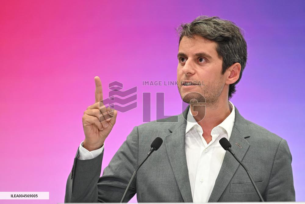 Emmanuel Macron At 10th Anniversary Of Jeunes Avec Macron - Paris