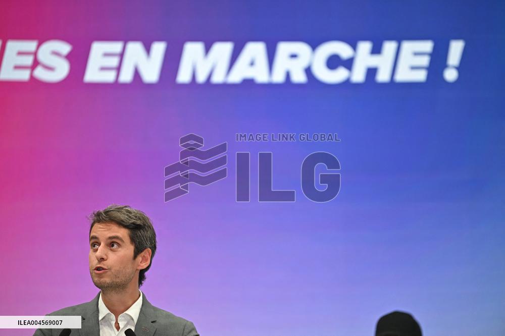 Emmanuel Macron At 10th Anniversary Of Jeunes Avec Macron - Paris