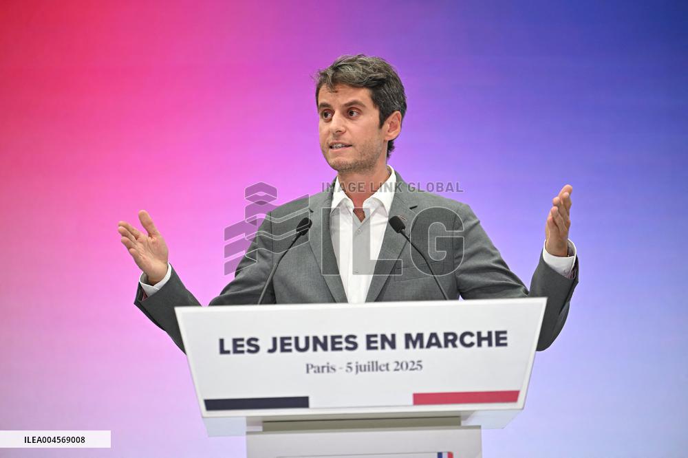 Emmanuel Macron At 10th Anniversary Of Jeunes Avec Macron - Paris