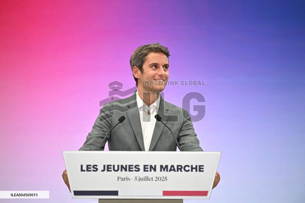 Emmanuel Macron At 10th Anniversary Of Jeunes Avec Macron - Paris