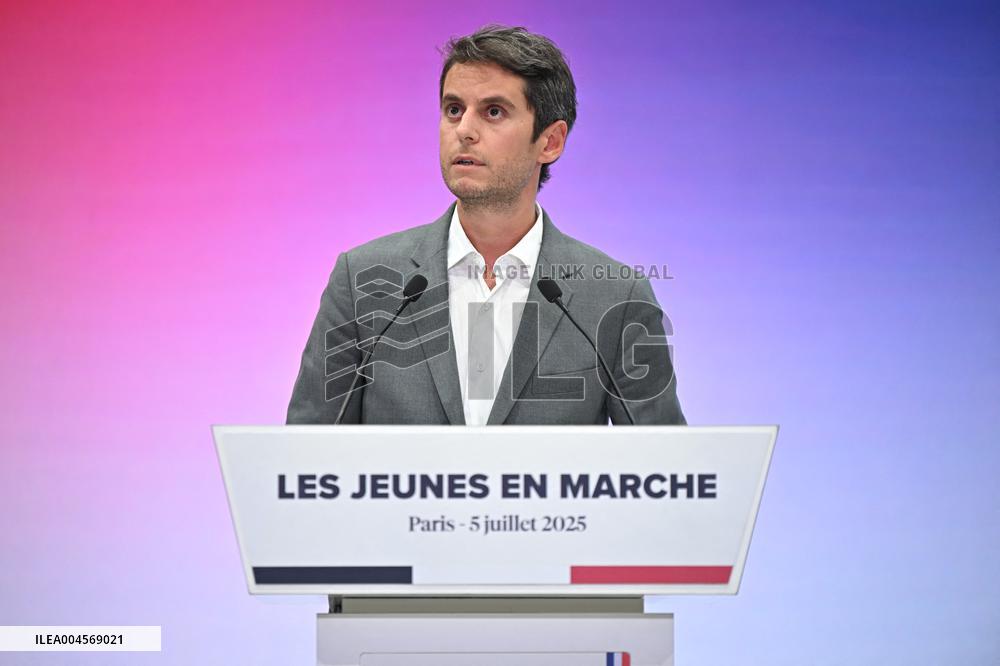 Emmanuel Macron At 10th Anniversary Of Jeunes Avec Macron - Paris