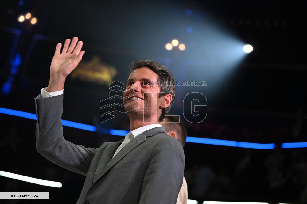 Emmanuel Macron At 10th Anniversary Of Jeunes Avec Macron - Paris