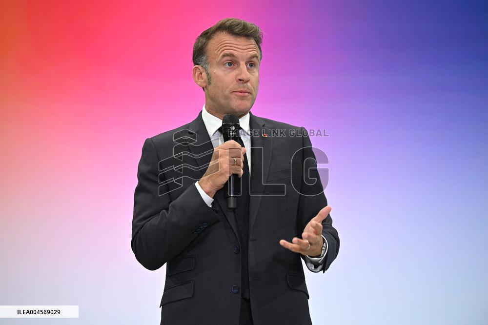 Emmanuel Macron At 10th Anniversary Of Jeunes Avec Macron - Paris