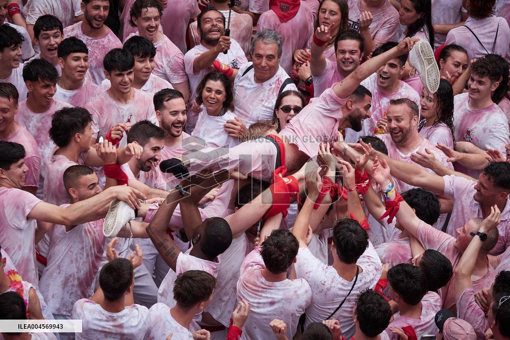 Chupinazo of San Fermin 2025 - Spain