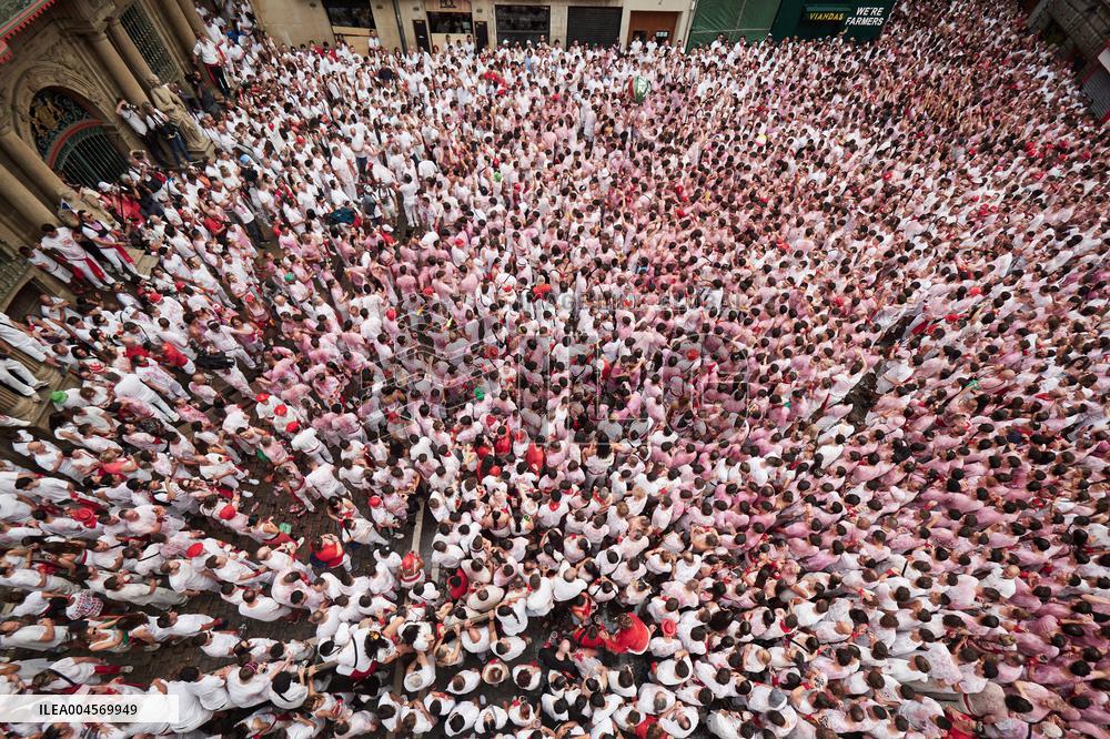 Chupinazo of San Fermin 2025 - Spain