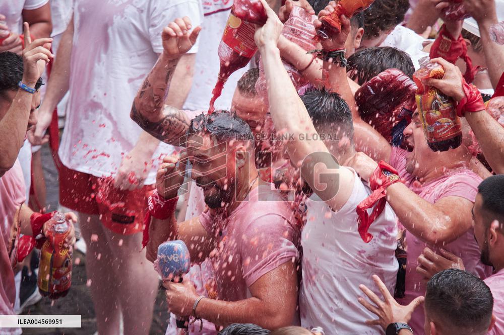 Chupinazo of San Fermin 2025 - Spain