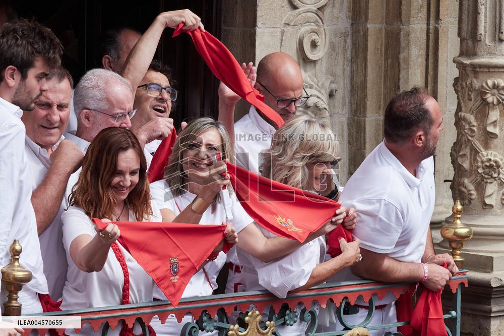 Chupinazo of San Fermin 2025 - Spain