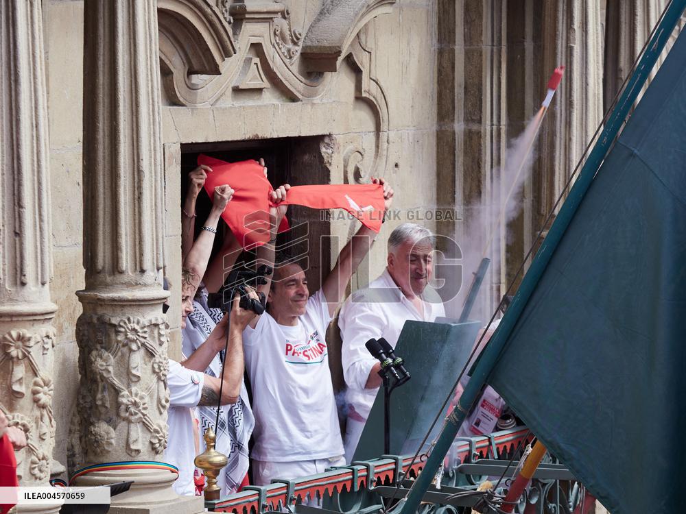 Chupinazo of San Fermin 2025 - Spain