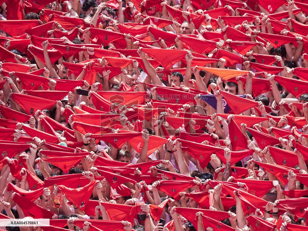 Chupinazo of San Fermin 2025 - Spain