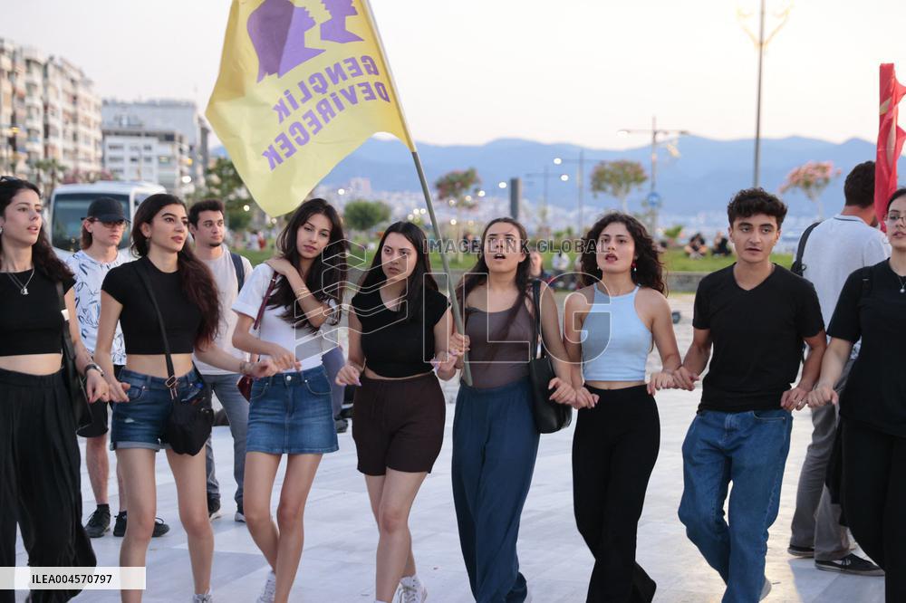 Anti Gouvernement Protest in Izmir -Turkey
