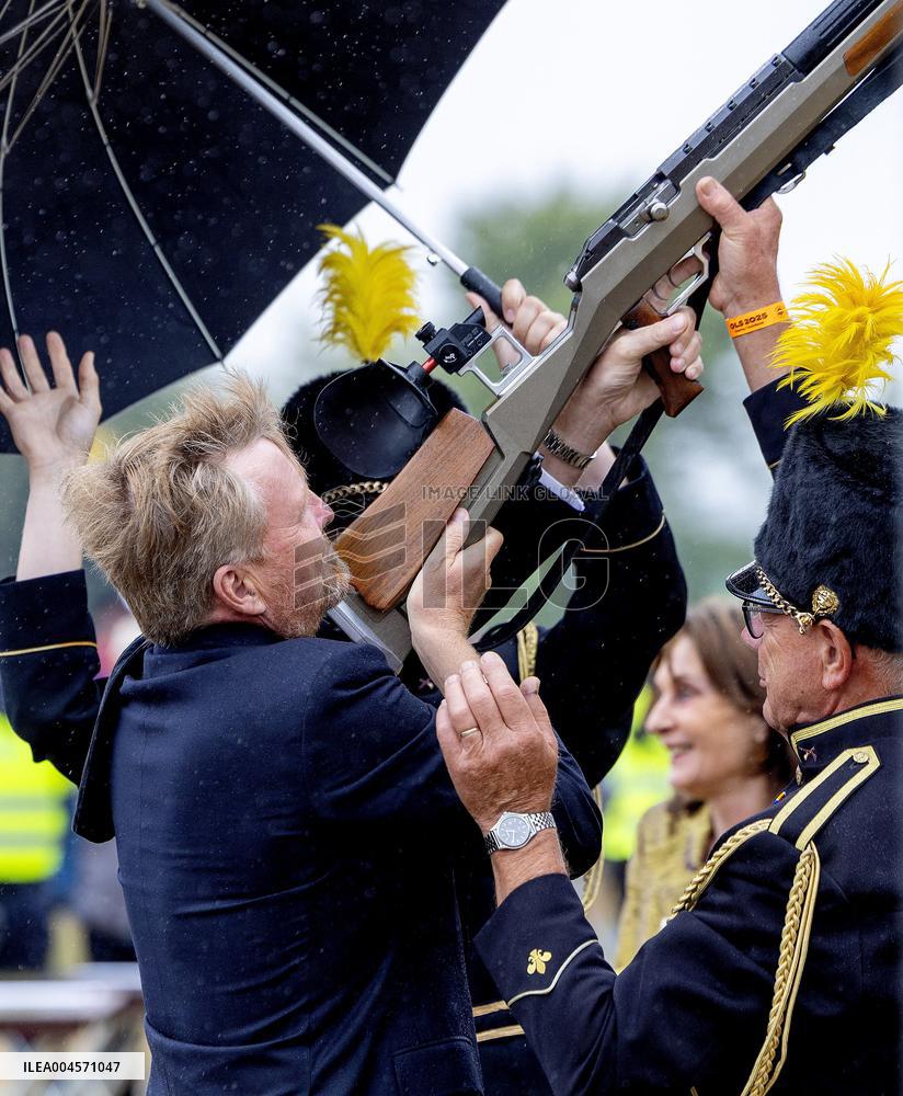King Willem-Alexander At Limburg Shooting Festival - The Netherlands