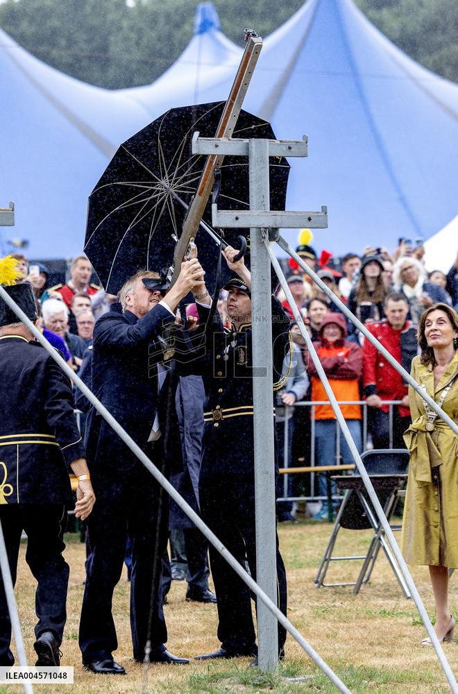 King Willem-Alexander At Limburg Shooting Festival - The Netherlands