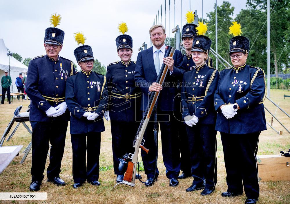 King Willem-Alexander At Limburg Shooting Festival - The Netherlands