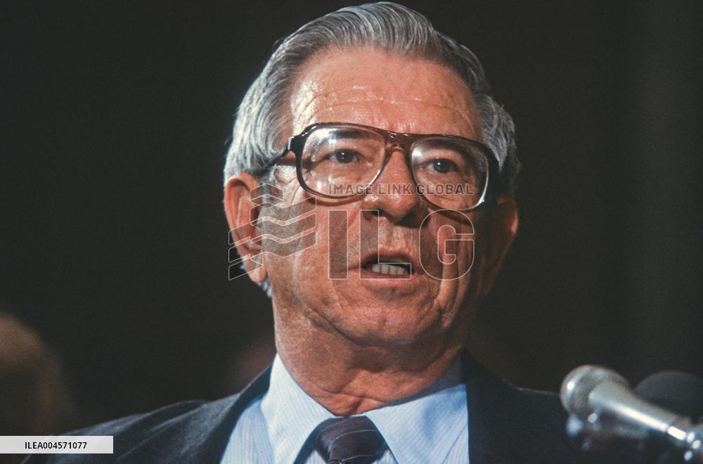 United States Secretary of Interior-designate Manuel Lujan, Jr