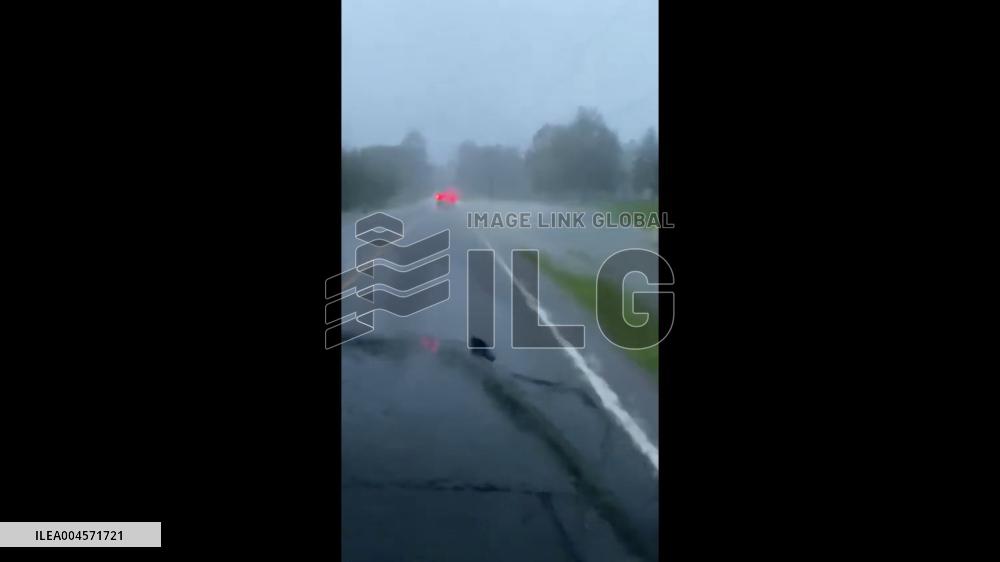 US: Severe Weather Brought by Tropical Storm Chantal to Carolinas