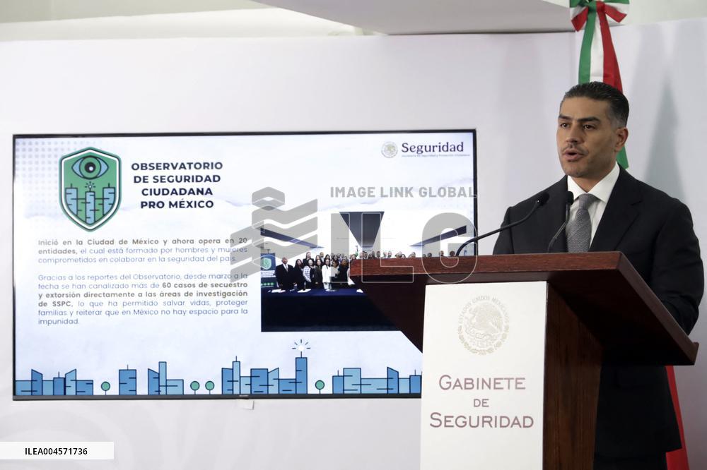 National Strategy Against Extortion News Conference - Mexico