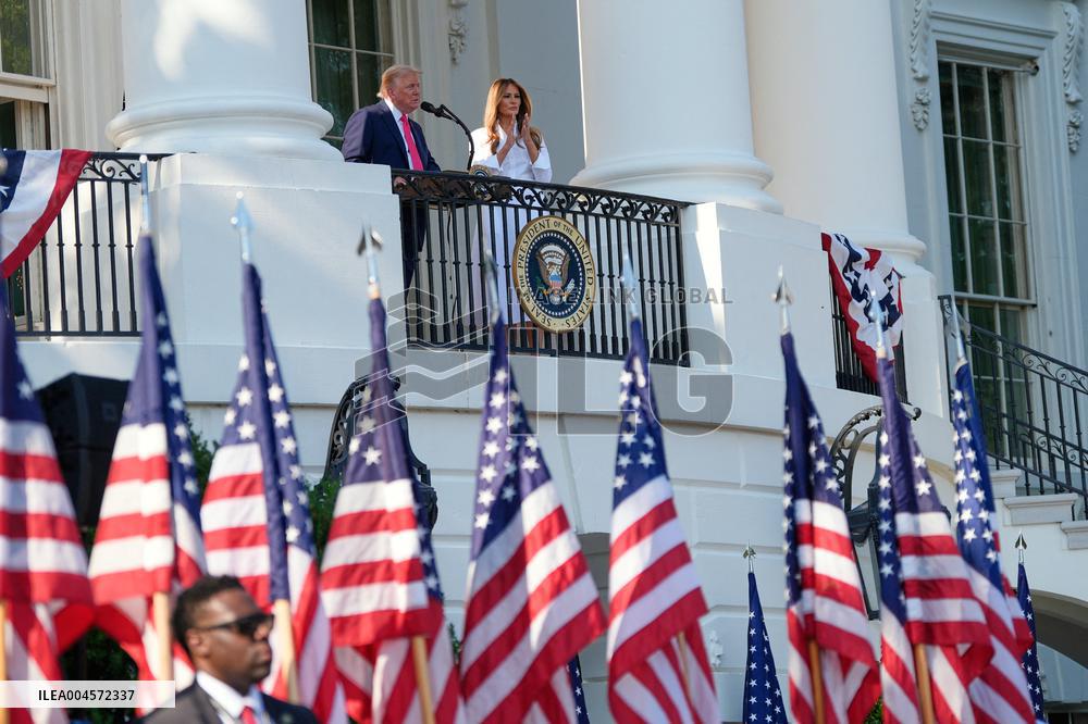 Trump Signs Tax Bill And Watches July 4th Parade