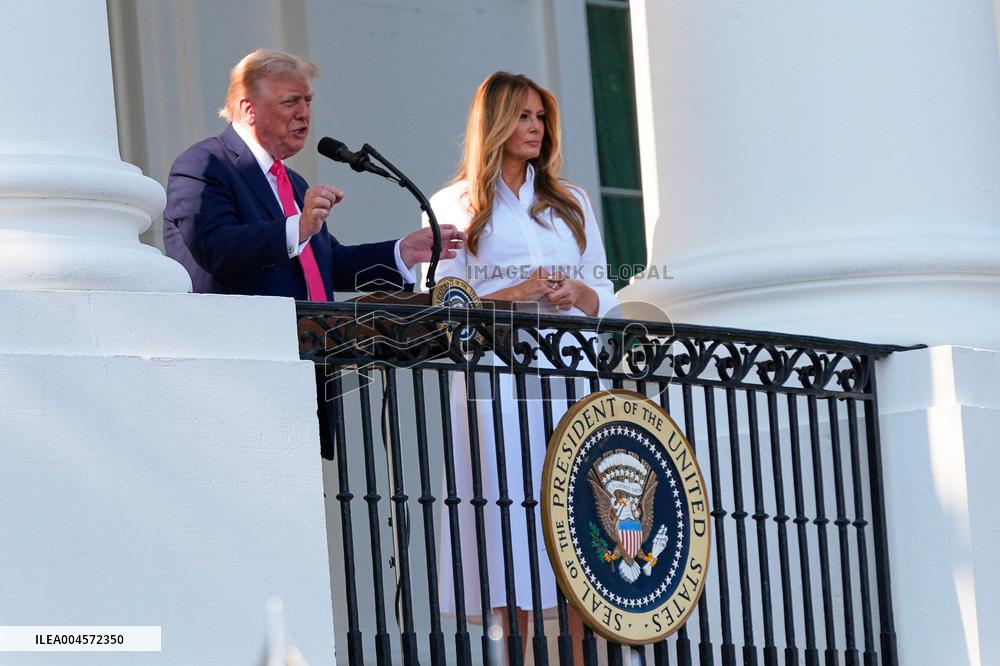 Trump Signs Tax Bill And Watches July 4th Parade