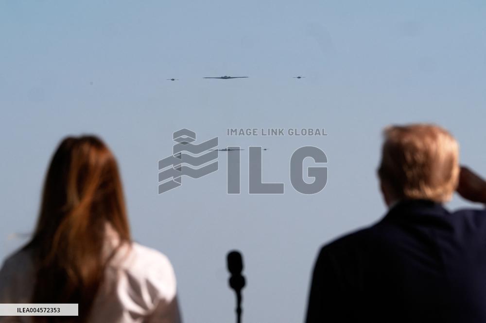 Trump Signs Tax Bill And Watches July 4th Parade