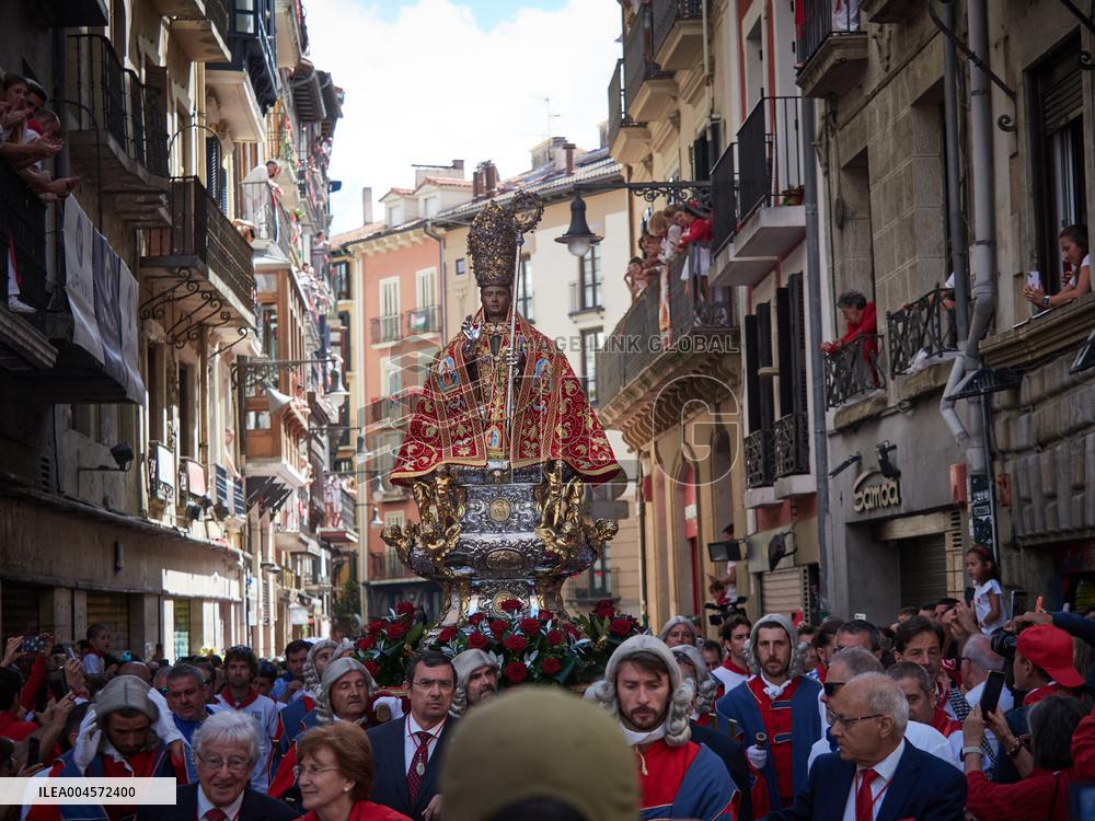 Procession of San Fermín 2025 - Spain