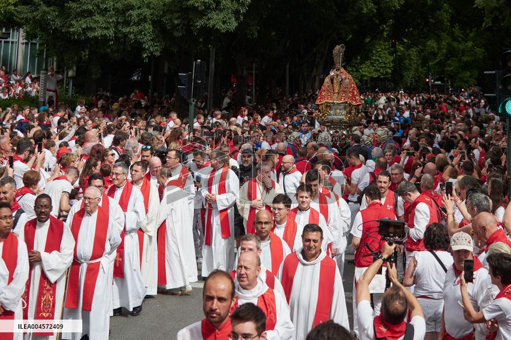 Procession of San Fermín 2025 - Spain