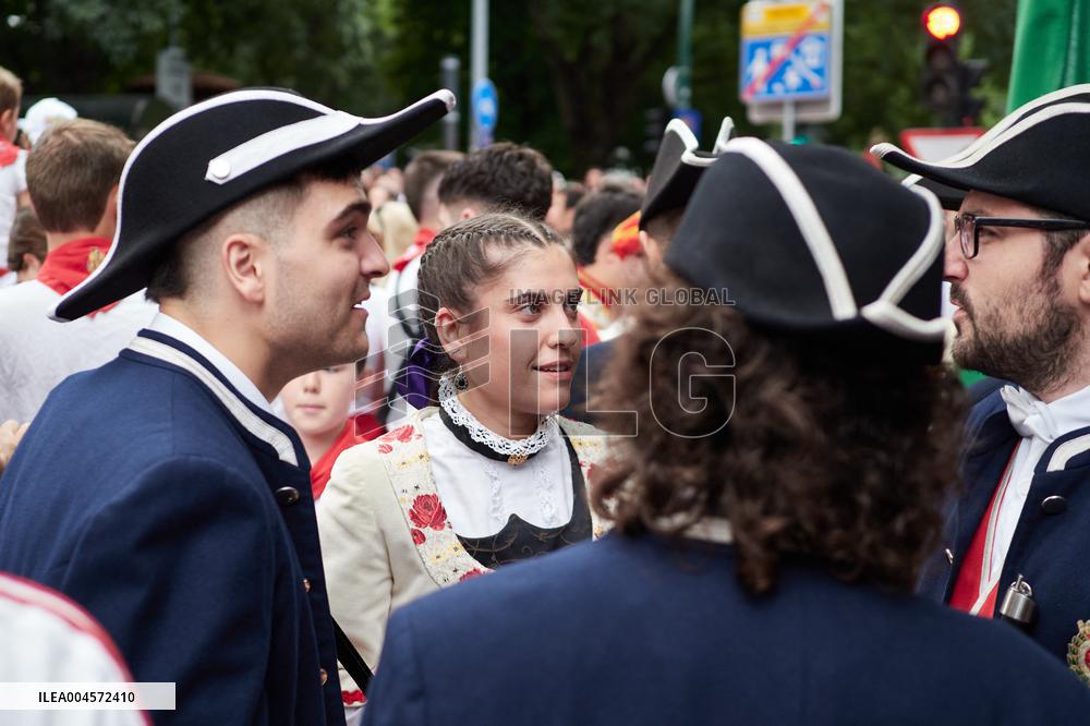 Procession of San Fermín 2025 - Spain