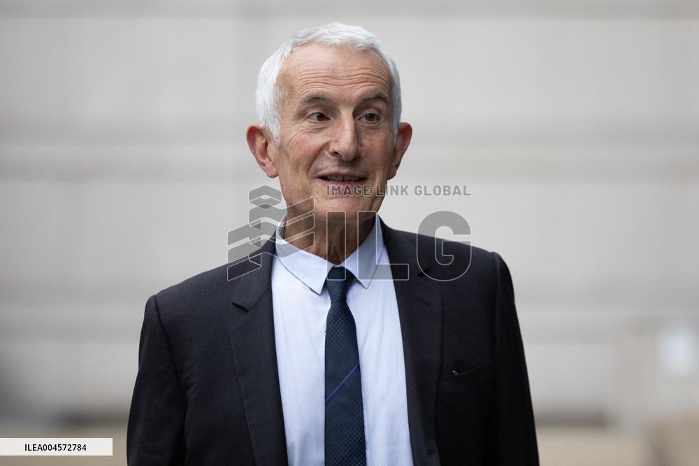 Socialist Party Members arrive for a meeting about the preparation of the 2026 Budget at Bercy - Paris RL