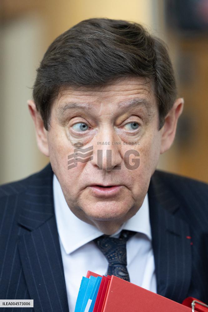 Socialist Party Members arrive for a meeting about the preparation of the 2026 Budget at Bercy - Paris RL