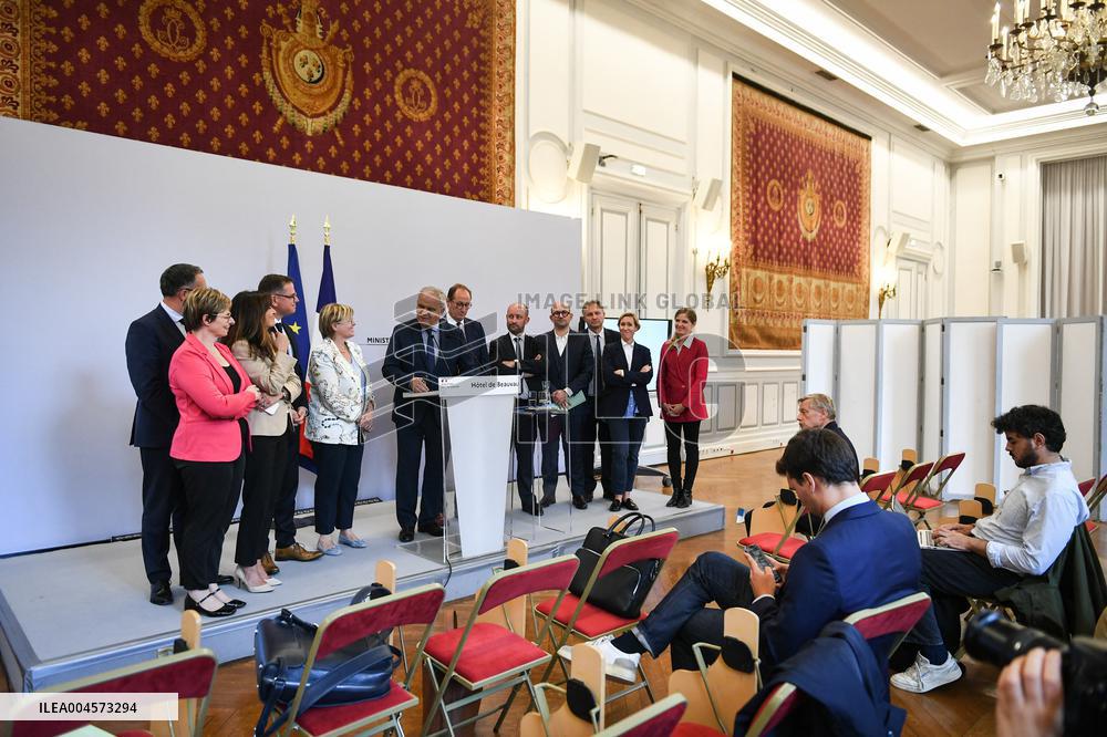 Presser at the French Interior Ministry in Paris FA