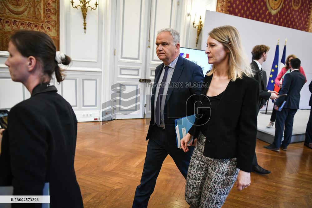 Presser at the French Interior Ministry in Paris FA