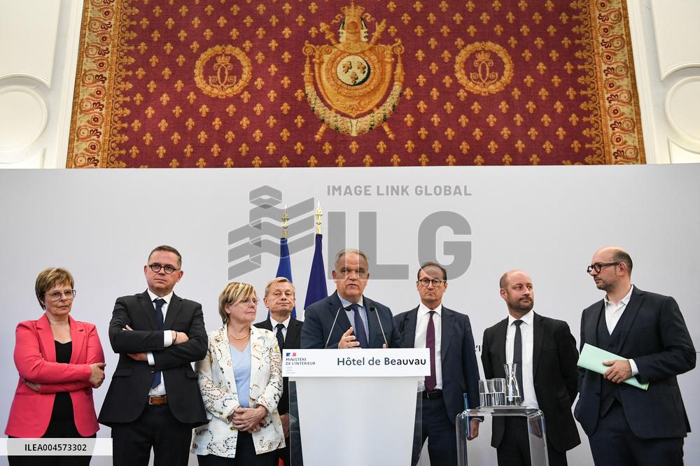 Presser at the French Interior Ministry in Paris FA
