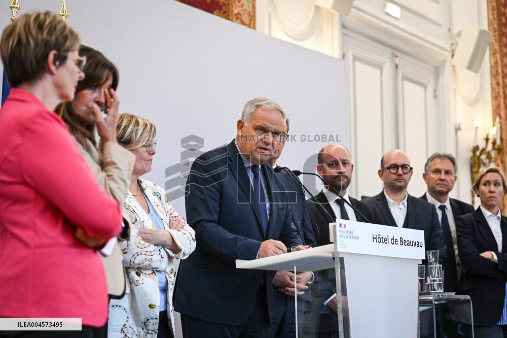 Presser at the French Interior Ministry in Paris FA