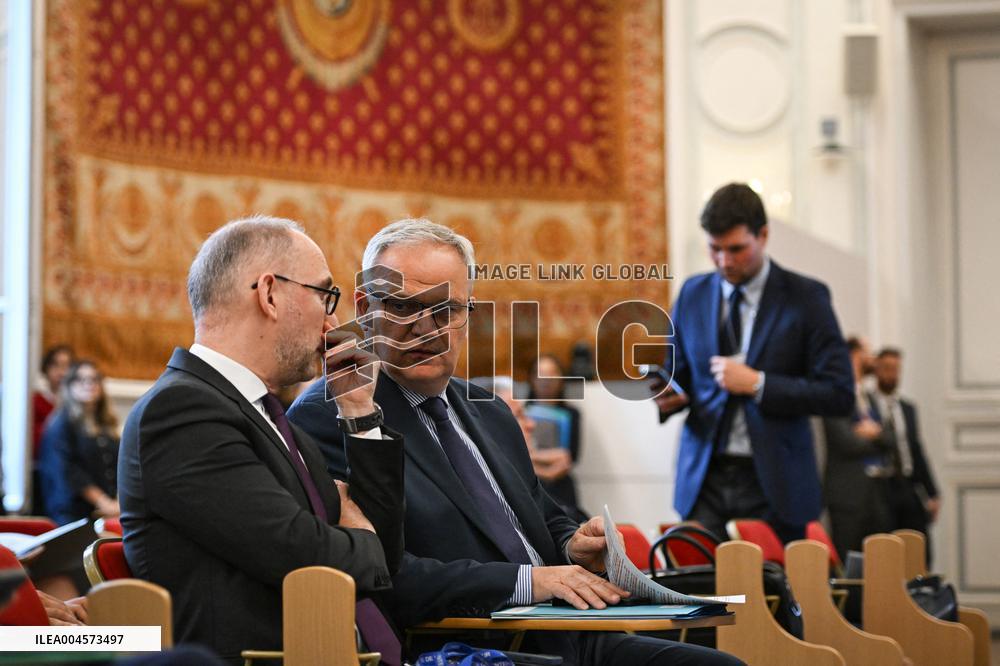 Presser at the French Interior Ministry in Paris FA