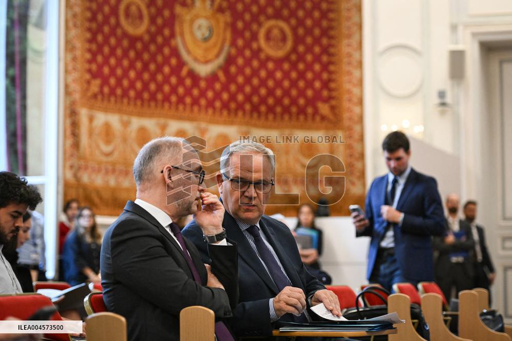 Presser at the French Interior Ministry in Paris FA