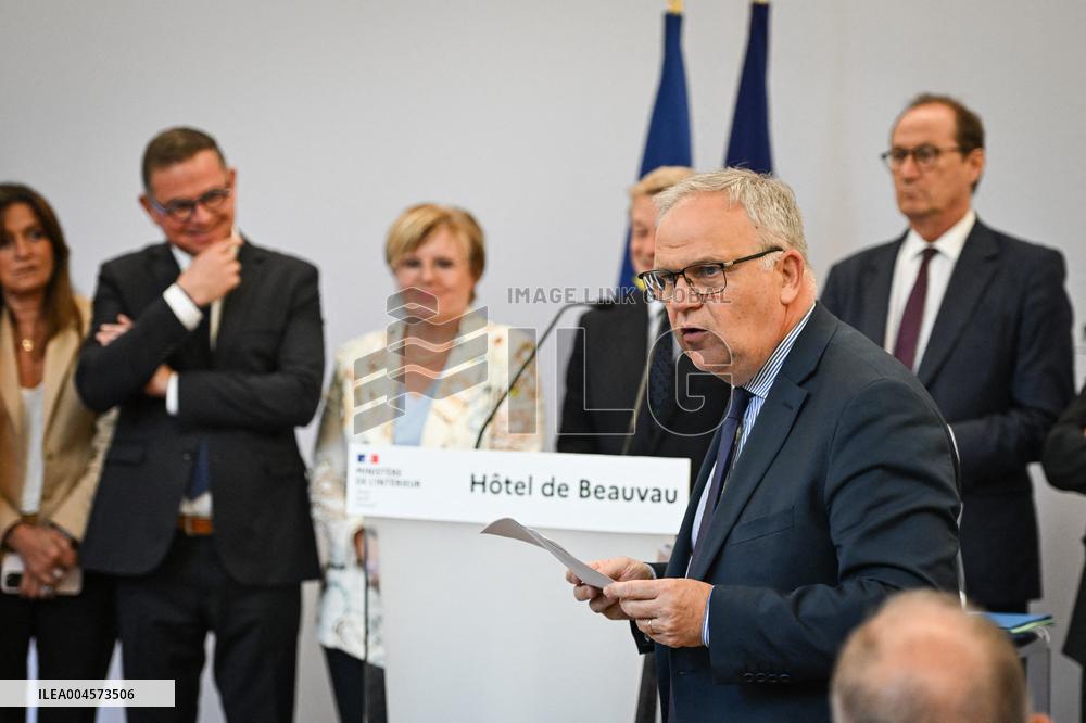 Presser at the French Interior Ministry in Paris FA