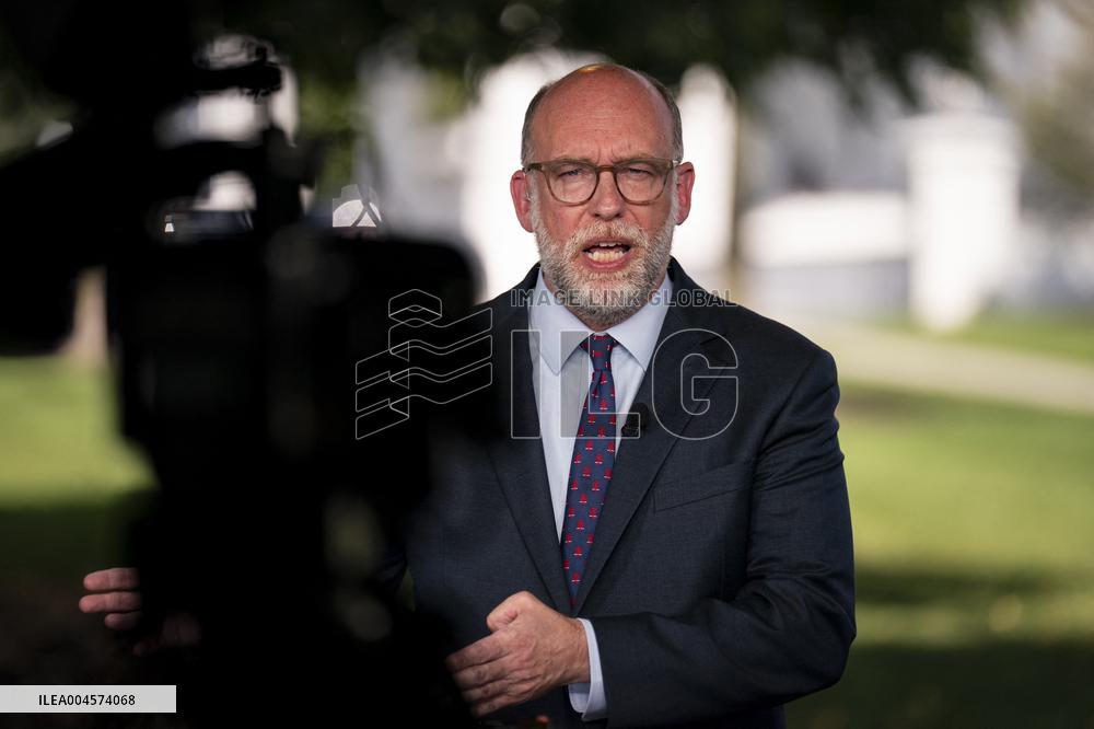 Russell Vought Interview At The White House - DC