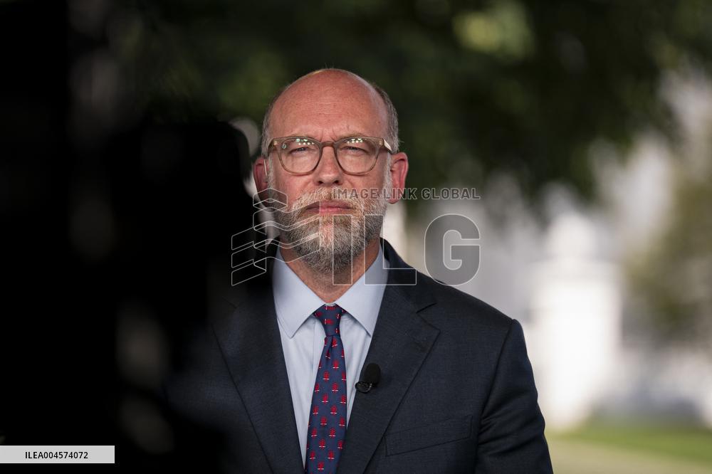 Russell Vought Interview At The White House - DC