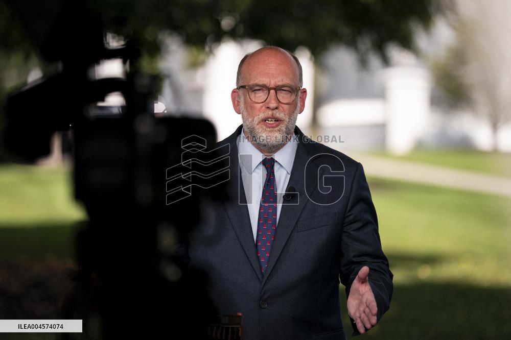 Russell Vought Interview At The White House - DC