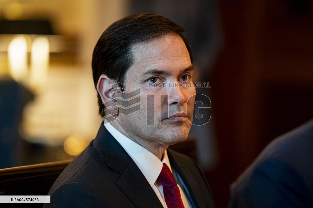 President Trump during a dinner with PM Netanyahu - DC