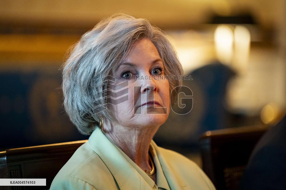 President Trump during a dinner with PM Netanyahu - DC